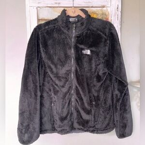 North Face Women’s Black Full Zip Logo Jacket XL Runs Small